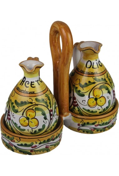 Ampolle Olio e Aceto Ceramica di Caltagirone