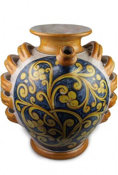 Versatoio in Ceramica di Caltagirone Blu Cireneo
