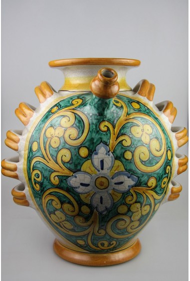 Versatoio in Ceramica di Caltagirone Verde Ramina
